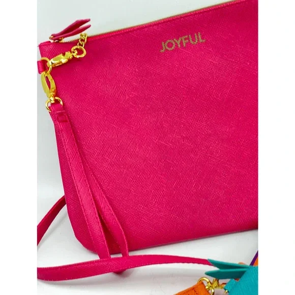 New Joy Mangano (5) Piece Zipper Pouch Set Neon Colors Travel Storage Cases - Picture 7 of 14